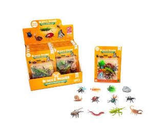 Obrázek z Zvířátka hmyz figurky set 12ks 6,5cm, na kartě (12) 
